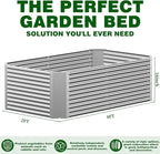 2 Pack 4x2x1.4 ft, Galvanized Steel Raised Garden Bed, Large Metal Planter - Image 2
