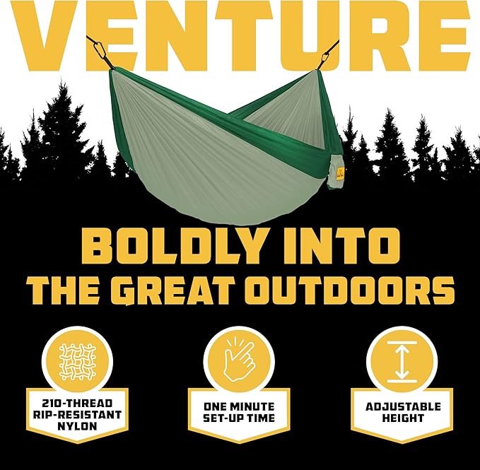 Wise Owl Outfitters Camping Hammock – 500lbs Portable Hammock - Image 3