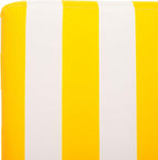 SAFAVIEH Outdoor Collection Gillian Heather Tan & Yellow Stripe Chaise Lounge - Image 9