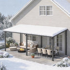 AECOJOY 8' x 20' Outdoor Hardtop Metal Gazebo - Image 7