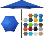 Blissun 7.5 ft Patio Umbrella, Yard Umbrella, Outdoor Market Umbrella by Blissun