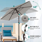 AreShark 7.5FT Patio Umbrella Table Market Umbrella - Image 5