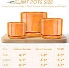 EFISPSS Ceramic Plant Pots, 4+5+6 Inch Ceramic Indoor Pots - Image 3
