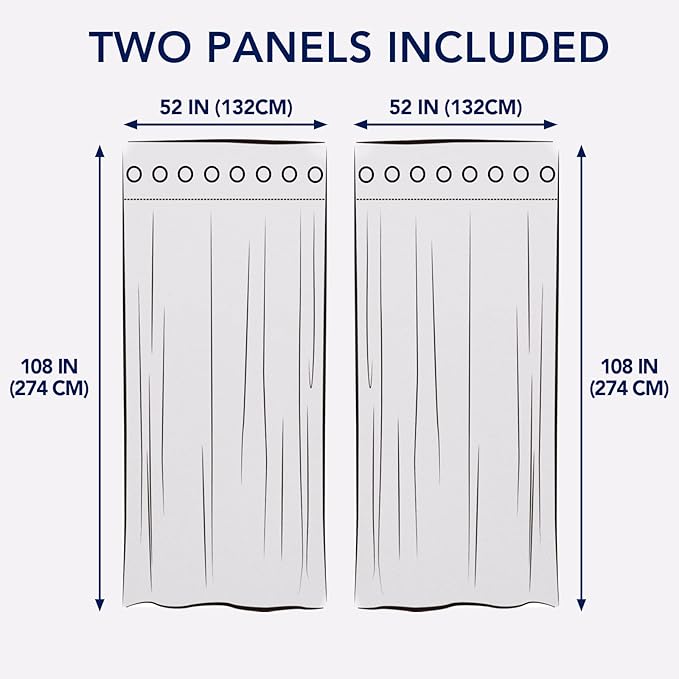 PureFit Outdoor Curtains for Patio Waterproof Weatherproof, UV Resistant - Image 6
