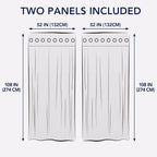 PureFit Outdoor Curtains for Patio Waterproof Weatherproof, UV Resistant - Image 6
