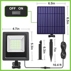 Solar Lights Outdoor Solar Flood Dusk to Dawn Lights 4400mAh 3000K Warm White - Image 4
