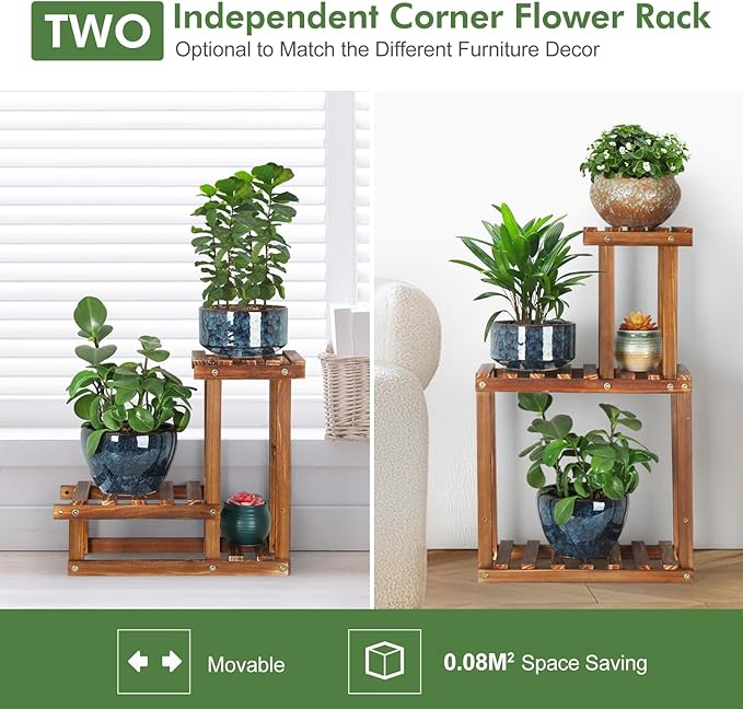 Plant Stand for multiple Plants Stands Indoor Outdoor Flower Pot Stand 5 Tiers - Image 6