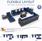NICESOUL 13 Piece Outdoor Patio Furniture Set - Image 3