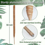 Moss Pole for Plants Monstera, 59 Inch Tall Bendable Moss Poles for Climbing - Image 2