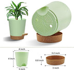 Self Watering Pots, 4 inch Flower Pots - Image 2