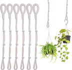 SUMERSHA 6 Pack Adjustable Macrame Plant Hanger Extenders Rope Handmade Woven by SUMERSHA