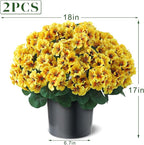 2 Pack Artificial Geranium Flowers Topitary Trees - Image 5