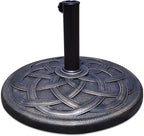 Giantex 43lbs Patio Market Umbrella Base, Heavy Duty Outdoor Stand, Cast Iron by Giantex