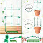 4 Pack Adjustable Tomato Cages, 36 Inch Plant Support Garden Trellis - Image 5