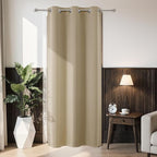 Joydeco Blackout Door Curtain for Doorway Privacy 80 Inches Long, Grommet by JOYDECO