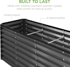 Best Choice Products 8x2x2ft Raised Outdoor Metal Garden Bed, Deep Root Box - Image 7