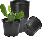 40 Pack 3 Gallon Nursery Plant Pots, 10 Inch Plastic Garden Flower Seedling by Unknown