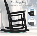 Oversized Rocking Chair Set of 2, Outdoor Rocking Chair - Image 8