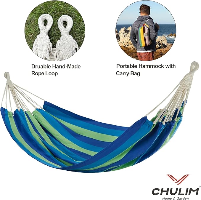 Brazilian Double Hammock with Tree Straps, Extra Large 240x160cm, 2 Persons - Image 6