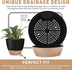 12" 10" 9" Large Self Watering Plant Pots, 3 Pack Flower Pots Planters - Image 6