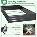 ONCEMORE Galvanized Raised Garden Bed - Image 3