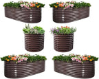 A ANLEOLIFE Set of 6, 30 Inch Extra Tall Galvanized Raised Garden Beds Kit by AAnleolife