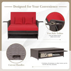 Tangkula Patio Rattan Daybed - Image 8