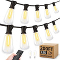 Outdoor String Led Patio Lights - 200Ft 60M Outside Waterproof Light by MGVIH