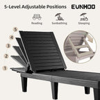 Chaise Lounge Outdoor, Adjustable Pool Lounge Chair - Image 4
