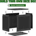 Outdoor Storage Box, Resin Deck Boxes Indoor and outdoor, Waterproof Storage - Image 4