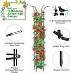 Tower Obelisk Garden Trellis for Climbing Plant，6.3FT/75.6" Rustproof Metal - Image 2