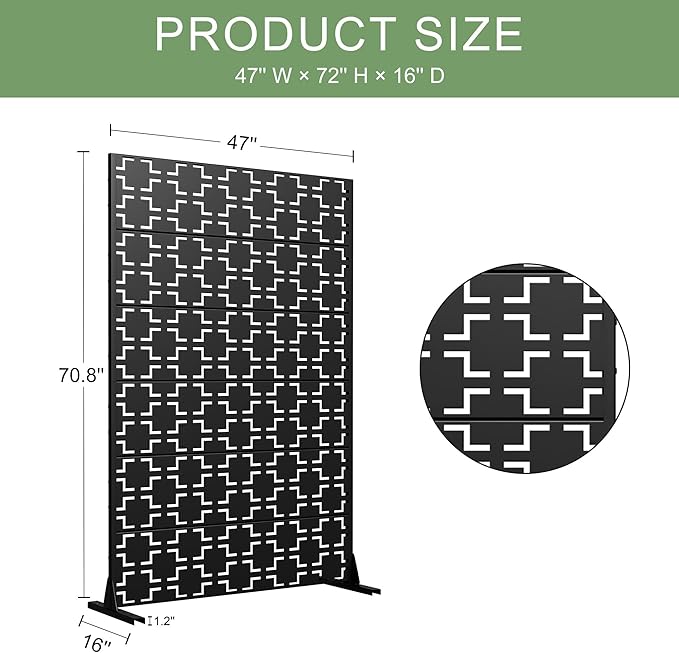Casaphoria Metal Privacy Screen Outdoor - Image 4