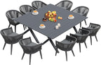 PURPLE LEAF 12 Pieces Outdoor Dining Set by PURPLELEAF