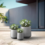Kante 15.3"+11.6"+8.2" Dia Round Concrete Planter, Large Outdoor Indoor Planter - Image 6