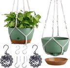 Set of 2-8 Inch Hanging Planters by Montresor