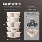 VIVOSUN 2-Pack 5 Tier Vertical Gardening Stackable Planter - Image 5
