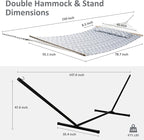SUNCREAT 55 Inch Extra Large Double Hammock - Image 4