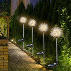 GUOCHENG Dandelion Solar Garden Lights, 4 Pack Solar Metal Dandelion Light - Image 2