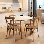 VINGLI Plastic Outdoor Dining Chairs Set of 2, Stackable Patio Dining Chairs - Image 4