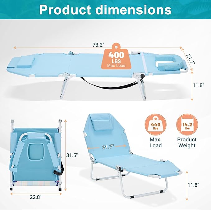 ABORON 2-in-1 Tanning Chair - Image 3