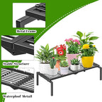 1 Tier Metal Plant Stand Indoor Outdoor, Potted Multiple Flower Pot Holder Rack - Image 2