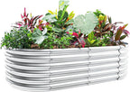 Land Guard 4×2×1.5ft Galvanized Raised Garden Bed Kit, Galvanized Planter by LandGuard