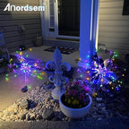 Anordsem Solar Garden Lights Outdoor: Bendable Copper Wire - Image 6