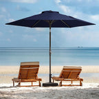 JEAREY 7.5FT Patio Umbrella Outdoor Market Umbrella - Image 9