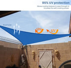 E&K Sunrise 2' x 2' x 2' Sun Shade Sail Triangle Canopy Shade Cover UV Block - Image 5