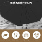 Tangkula 4-Piece Patio Umbrella Base, 208 lbs Heavy Duty Offset Cantilever - Image 7