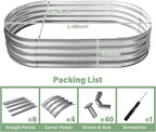 TATAANTY Galvanized Raised Garden Bed - Image 2
