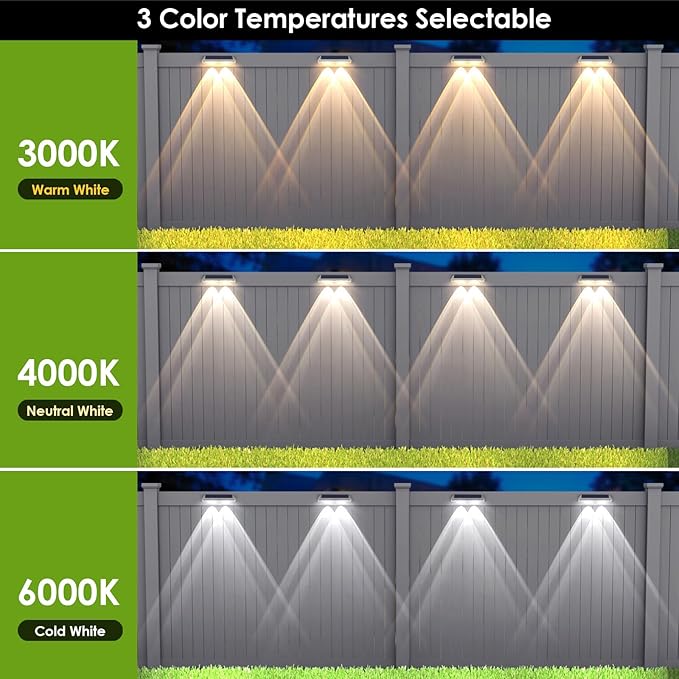 2 Pack Solar Fence Lights - Image 2