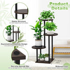 Plant Stand Indoor, 4 Tier Thickened Metal Corner Plant Shelf - Image 3