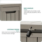 YITAHOME 72 Gallon Outdoor Resin Deck Box - Image 6